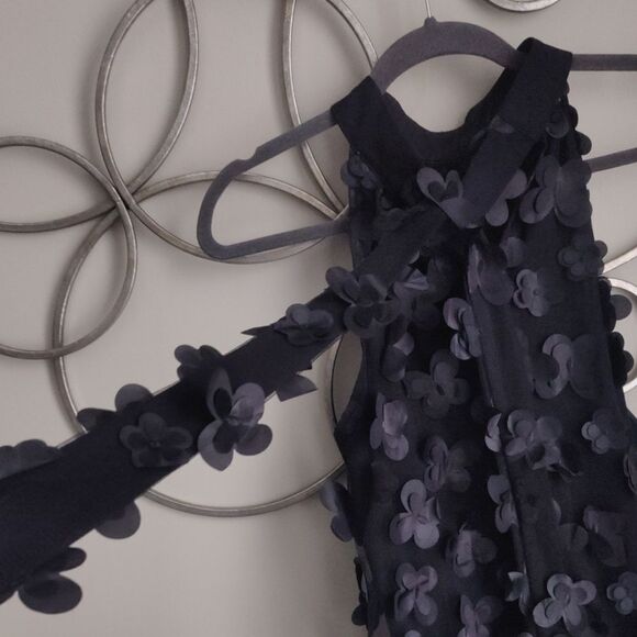 TCEC elegant Black 3D flower Dress - Picture 6 of 10